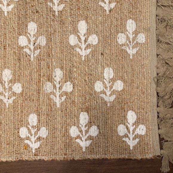 Flower Design Throw Rug - Picture 6 of 7